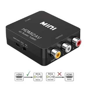  новый товар бесплатная доставка HDMI av RCA конвертер изменение адаптер miniUSB Composite 