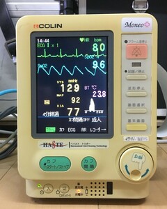 コーリン 生体情報モニター 心電図 酸素飽和度 血圧 体温 呼吸数 取扱説明書 動物 病院 医療 患者 日本 パルスオキシメーター spo2 colin