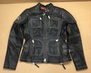 ● 1-точечный лимит ● 66 % скидка ★ Harley Davidson ★ СПИСКА ЦЕНА 73639 YEN ★ Дамы S ★ Agitator/кожая кожа/кожа/куртка/98086-15VW/000S