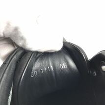 【ルイヴィトン】本物 LOUIS VUITTON 靴 25.5cm 黒 LVロゴモチーフ ハイカットシューズ スニーカー カジュアル レザー メンズ 伊製 6 1/2_画像10