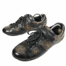 【ルイヴィトン】本物 LOUIS VUITTON 靴 26cm モノグラム スニーカー カジュアルシューズ レザー 男性用 メンズ イタリア製 7_画像1