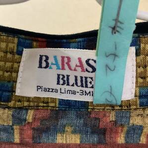 BARASSI BLUE Piazza Lima-3 MIRANO☆バラシ・バラッシー☆長袖オーバーシャツ・総柄・メンズ☆ヴィンテージ・古着・日本製の画像3