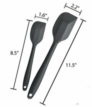 LF4本セット A1W-TTJoyoldelf シリコンヘラ 耐熱 スパチュラ ゴムベラ 4本 2サイズ キッチンツールセット _画像5