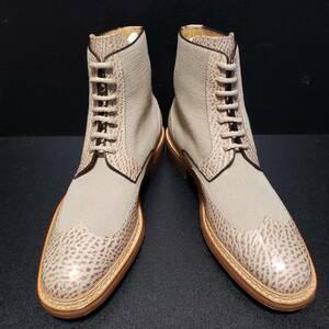 a* test -ni(a.testoni) high-end la -inch rore-ze made law boots UK9