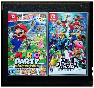 新品未開封 Switch 2本セット『マリオパーティ スーパースターズ』『 大乱闘スマッシュブラザーズ SPECIAL』