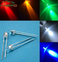 3mm led ホワイト　100個　12v 抵抗セット_画像1