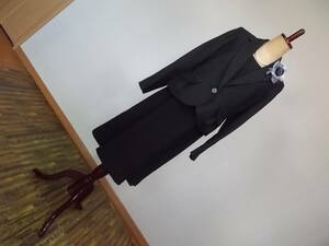 3-205 новый товар формальный костюм церемония 3 позиций комплект чёрный tailored jacket . no color жакет короткий рукав длина по колено 15 номер L церемония окончания входить . тип 