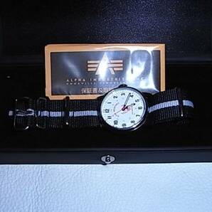 ■絶版 希少 新品 定価1.3万円■NATOベルト アルファ インダストリー ALPHA INDUSTRIES クオーツ メンズ 腕時計 AL-503M-01