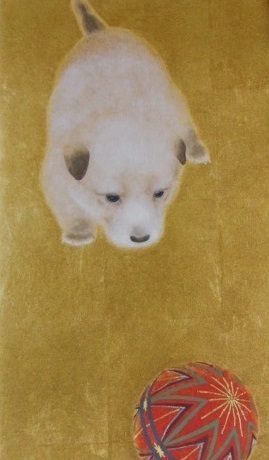 Miwako Koyama, [Baby], From a rare collection of framing art, New frame included, In good condition, postage included, Japanese painter, coco, Painting, Oil painting, Animal paintings