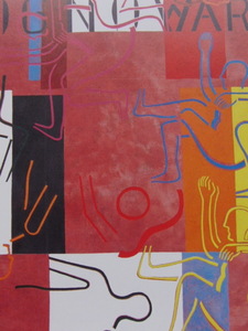 Art hand Auction Akio Onuma, ['06 Baile de la vida con personajes], De un raro libro de arte enmarcado., Nuevo con marco, Buen estado, gastos de envío incluidos, Coco, cuadro, pintura al óleo, pintura abstracta