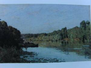 Alfred Sisley、セーヌ河、希少画集画、新品高級額、額装付、状態良好、油彩 風景、送料込み、fan