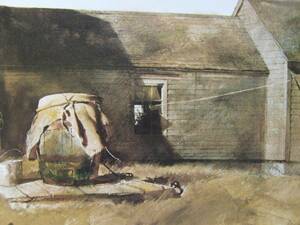 Andrew Wyeth、DRY WELL、希少画集画、新品高級額、額装付、状態良好、油彩 風景、送料込み、fan