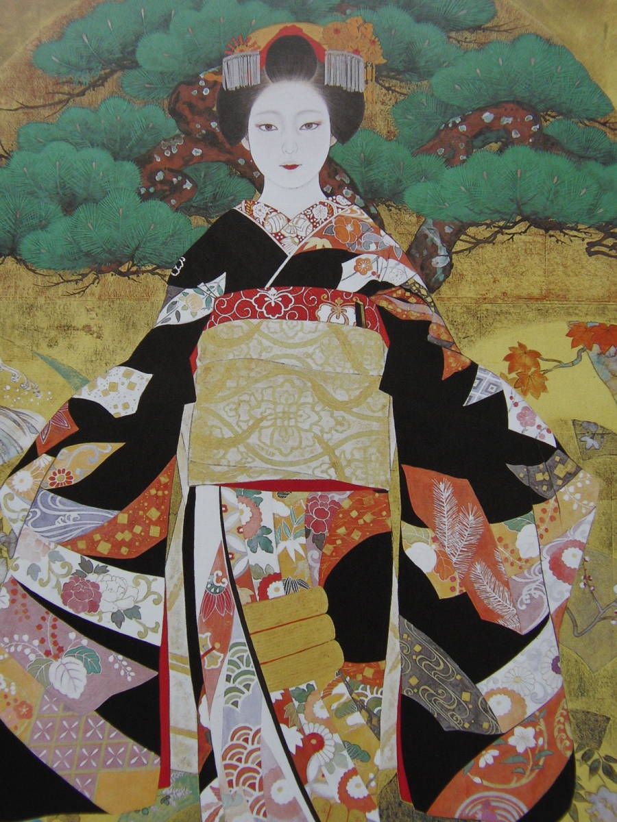 森田りえ子, 【舞妓･粧】, 希少な額装用画集より, 新品額装付, 状態良好, 送料込み, 日本人画家, coco, 絵画, 油彩, 人物画