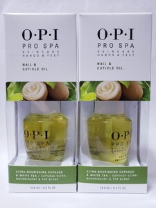 2 x OPI プロ スパ ネイル キューティクル オイル 14.8 ml Pro Spa Nail & Cuticle Oil