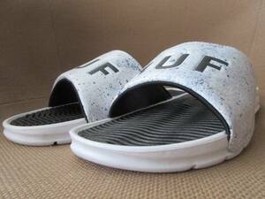 HUF SLIDE CONCRETE シャワー サンダル 27cm ハフ スライド コンクリート ロゴ 軽量 靴 スケートボード Keith Hufnagel キース・ハフナゲル