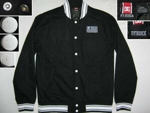 ★古着 美品 ディーシー DC Shoes RD DC USA StadiumJacket スタジアムジャケット M ブラック 黒 スナップボタン スウェットスタジャン★