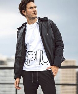 1PIU1UGUALE3 RELAX WASHABLE LEATHER DOWN JACKET ウノ ピゥ ウノ ウグァーレ トレ リラックス ジャケット　ダウン　レザー　セットアップ