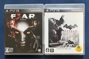 【動作確認済み】 PS3 FEAR3 フィアー3 バットマン アーカム・シティ 2点セット まとめ売り プレステ3 ワーナー・ブラザース WB