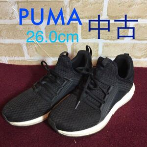 【売り切り!送料無料!】A-160 PUMA!スニーカー!ローカット!SOFTFOAM!26.0cm!運動靴!ランニングシューズ!ウォーキングシューズ!中古!