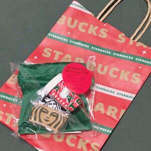 ショッパー付 スターバックス 2021 クリスマス ミニカップギフト ドリンクチケット うさぎ スタバ Mini Cup Gift Starbucks ホリデー