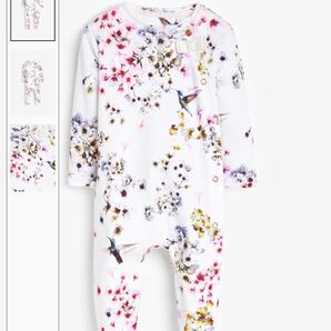 NEXT ベビー足付きロンパース 女の子 70センチ 花柄 テッドベイカー 前開き