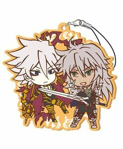 ●新品/2弾/カルナVSジークフリート Fate/Apocrypha とじコレ ラバーストラップ vol.2 /赤のランサー/黒のセイバー/フェイト●