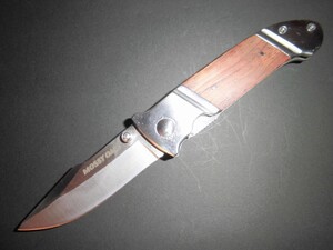 16cm フォールディングナイフ 天然木 アウトドア キャンプ 釣り 登山 新品