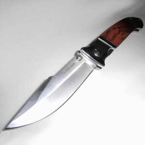 フォールディングナイフ 全長24cm 折畳ナイフ ステンレス DIY サバイバル 新品