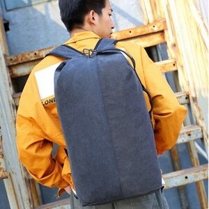 大容量 キャンバスリュックブラック35L バックパック 帆布 アウトドア サイクリング レジャー キャンプ