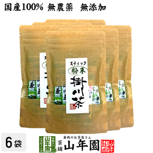 お茶 日本茶 煎茶 掛川深蒸し茶 スティックタイプ 粉末 0.8g×15本×6袋セット 送料無料