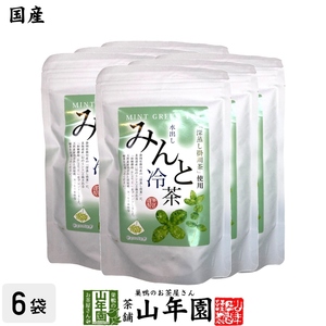 お茶 日本茶【国産】水出しみんと冷茶 40g（4g×10p）×6袋セット 送料無料