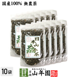 健康茶 国産 無農薬 日本山人参茶(リーフ) 70g×10袋セット 送料無料