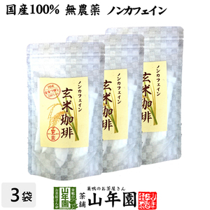 健康茶 国産100% 無添加 玄米珈琲 スティック 2g×12本×3袋セット 特A北海道産ななつぼし ノンカフェイン 送料無料