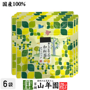 お茶 日本茶 紅茶 国産100% 瀬戸内レモンの和紅茶 ティーパック 2g×5包×6袋セット ティーバッグ 送料無料