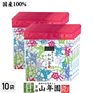 お茶 日本茶 紅茶 国産100% 蜜りんごの和紅茶 2g×5パック×10袋セット 送料無料