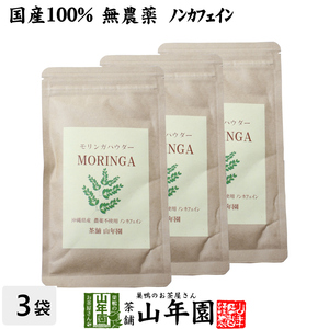 健康食品 国産 無農薬 モリンガパウダー 粉末 30g×3袋セット 沖縄県産 スーパーフード 送料無料