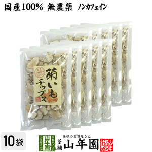 健康食品 菊芋チップス 50g×10袋セット 菊芋 国産100% 無添加 無農薬 送料無料
