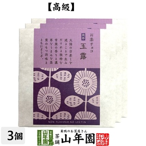 お茶請け おやつ お茶チョコ 岡部 玉露 2枚入り×3個