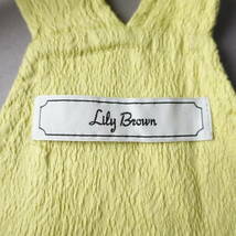 美品*Lily Brown/リリーブラウン/F/サロペットパンツ/イエロー/黄色/レディースオールインワン/オーバーオール_画像3