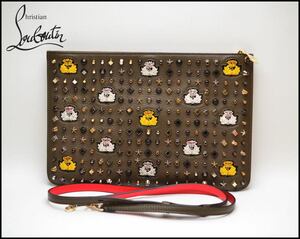 Extremely beautiful Christian Louboutin 2WAY ruby clutch shoulder bag with multi-stud bag Christian Louboutin Like unused, Christian Louboutin, etc.