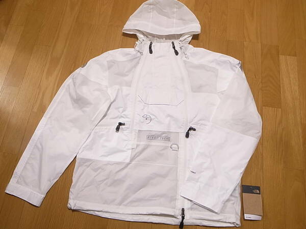 【送料無料 即決】海外限定 THE NORTH FACE STEEP TECH LIGHT RAIN JACKET M 新品 TNF WHITE 白 スティープテック ライトレイン ジャケット