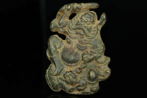 　【最上】兵符 符 中国古代祭祀土坑出土 古青銅発掘品 古玩 唐物 中国 古美術 時代物 骨董品 1366-1