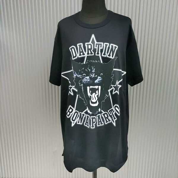 新品/ダルタンボナパルトDartin Bonaparto/デッドストック/デビルジャガー/プリント/半袖/BIG/Tシャツ/カットソー/52/黒/定価31320/