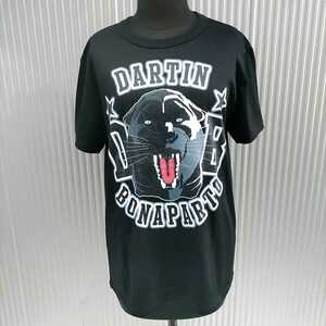 新品/ダルタンボナパルトDartin Bonaparto/デッドストック/クレイジーパンサー/プリント/半袖/Tシャツ/カットソー/46/黒/定価25920/