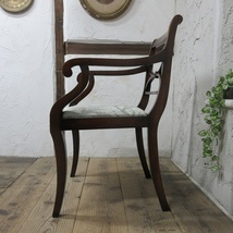 イギリス アンティーク 家具 アームチェア ダイニングチェア 椅子 イス 木製 マホガニー 英国 DININGCHAIR 4408ｄ_画像7