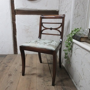 イギリス アンティーク 家具 ダイニングチェア リージェンシー 椅子 イス 木製 マホガニー 英国 DININGCHAIR 4404ｄ