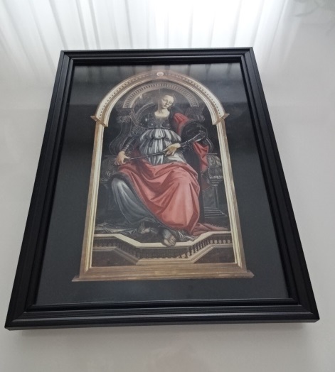 Kunstrahmen § A4 Rahmen (wählbar) mit Fotoposter § Sandro Botticelli § Fortitude § Malerei, antiker Stil, Renaissance, Möbel, Innere, Interieur-Zubehör, Andere