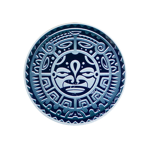 ★新品/即決【 starshine arts 】”Mayan” sticker/ステッカー/アメリカ製 /UV protected/防水・日焼け防止加工/古代マヤ暦石/直径 7.7cm