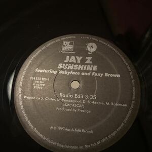 Jay-Z featuring Babyface and Foxy Brown / Sunshine レコード　バイナル