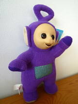 Teletubbies テレタビーズ　ティンキーウインキー　当時もの　ぬいぐるみ〈 全長26cm 〉英国テレビ番組　TOMY　新品・自宅保管品_画像3